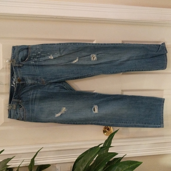INC Women's Straight Leg Distressed Jeans Size 10 - Picture 1 of 7